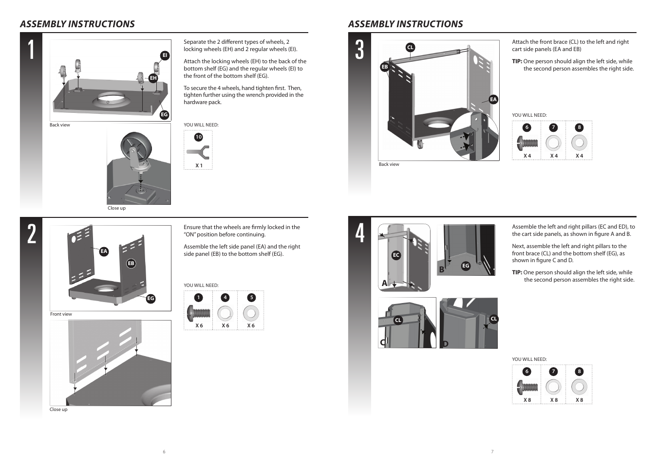 Assembly instructions | Centro G51210 User Manual | Page 5 / 10