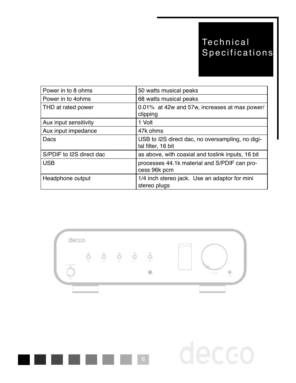 Peachtree Audio Decco User Manual | Page 8 / 10