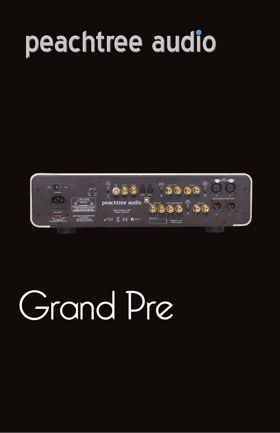 Peachtree Audio Grand Pre User Manual | Page 16 / 16