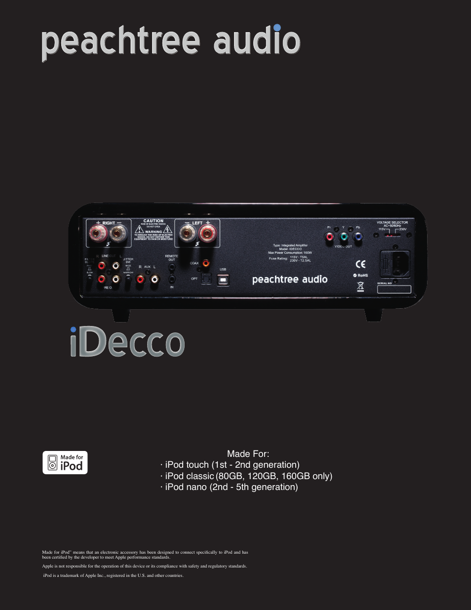 Peachtree Audio iDecco User Manual | Page 16 / 16