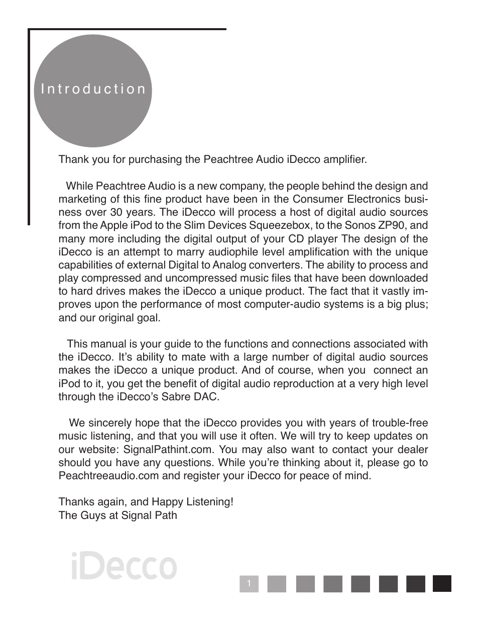 Peachtree Audio iDecco User Manual | Page 4 / 16