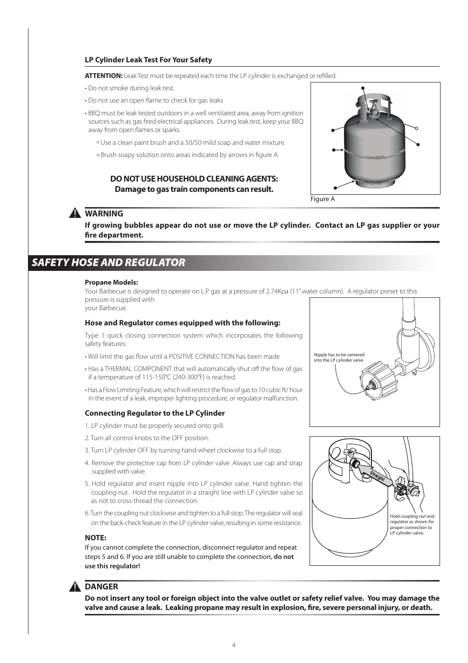 Safety hose and regulator | Centro 03122008 EJ User Manual | Page 7 / 22
