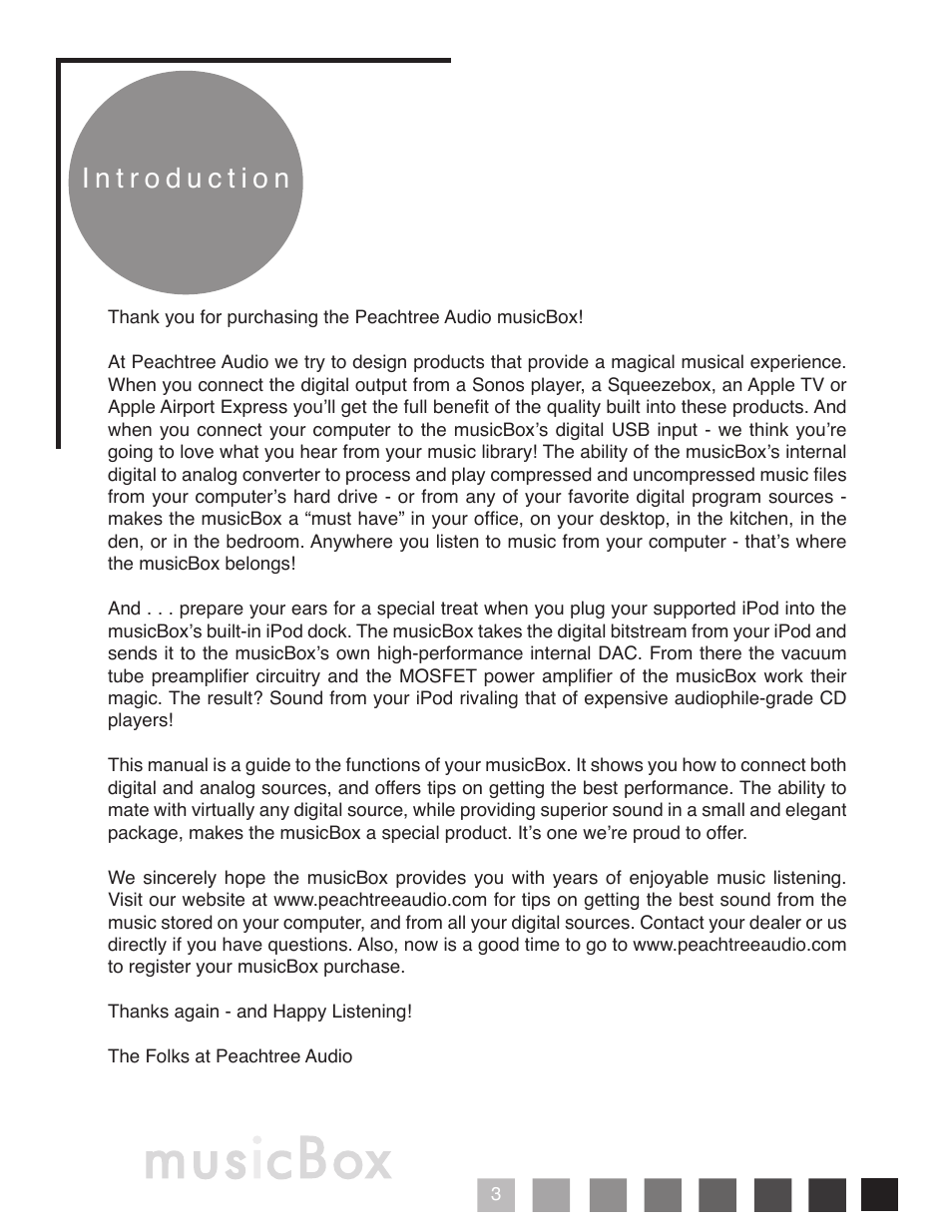 Peachtree Audio musicBox User Manual | Page 4 / 16