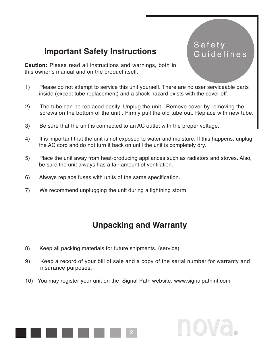 Nova | Peachtree Audio Nova User Manual | Page 5 / 12