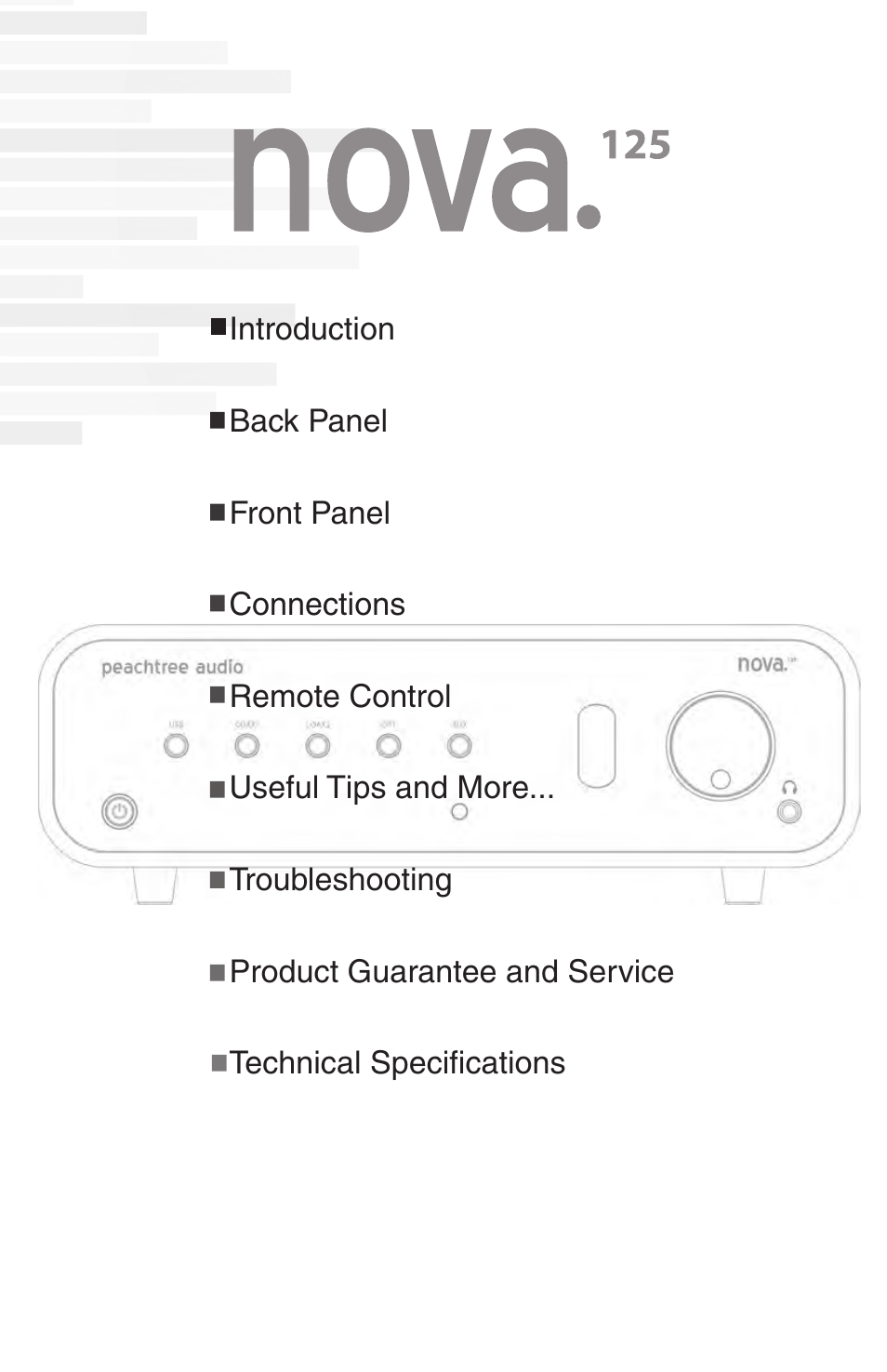 Peachtree Audio nova125 User Manual | Page 5 / 16