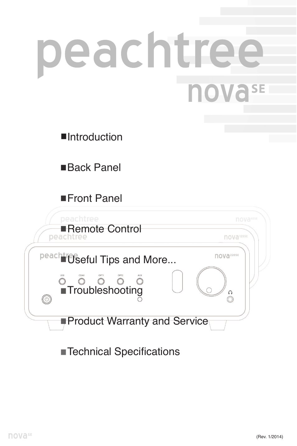 Peachtree Audio nova220SE User Manual | Page 5 / 48