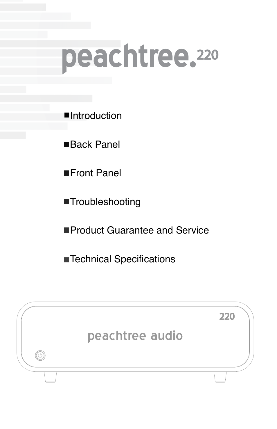 Peachtree Audio Peachtree220 User Manual | Page 5 / 12