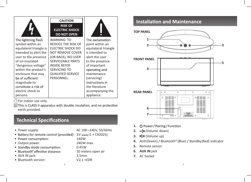 Peachtree Audio deepblue User Manual | Page 4 / 10