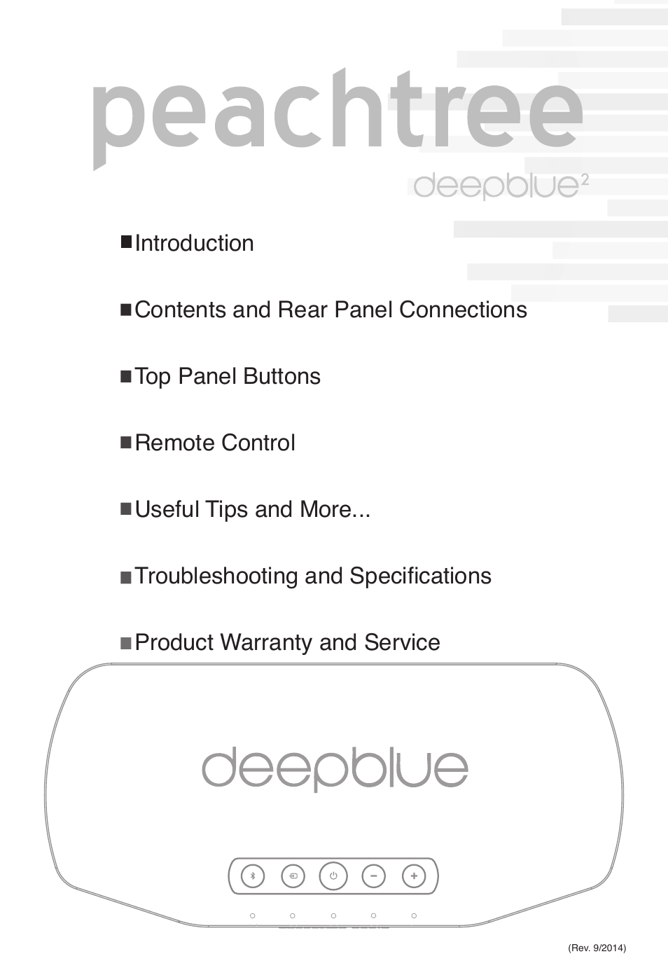 Peachtree Audio deepblue2 User Manual | Page 3 / 12