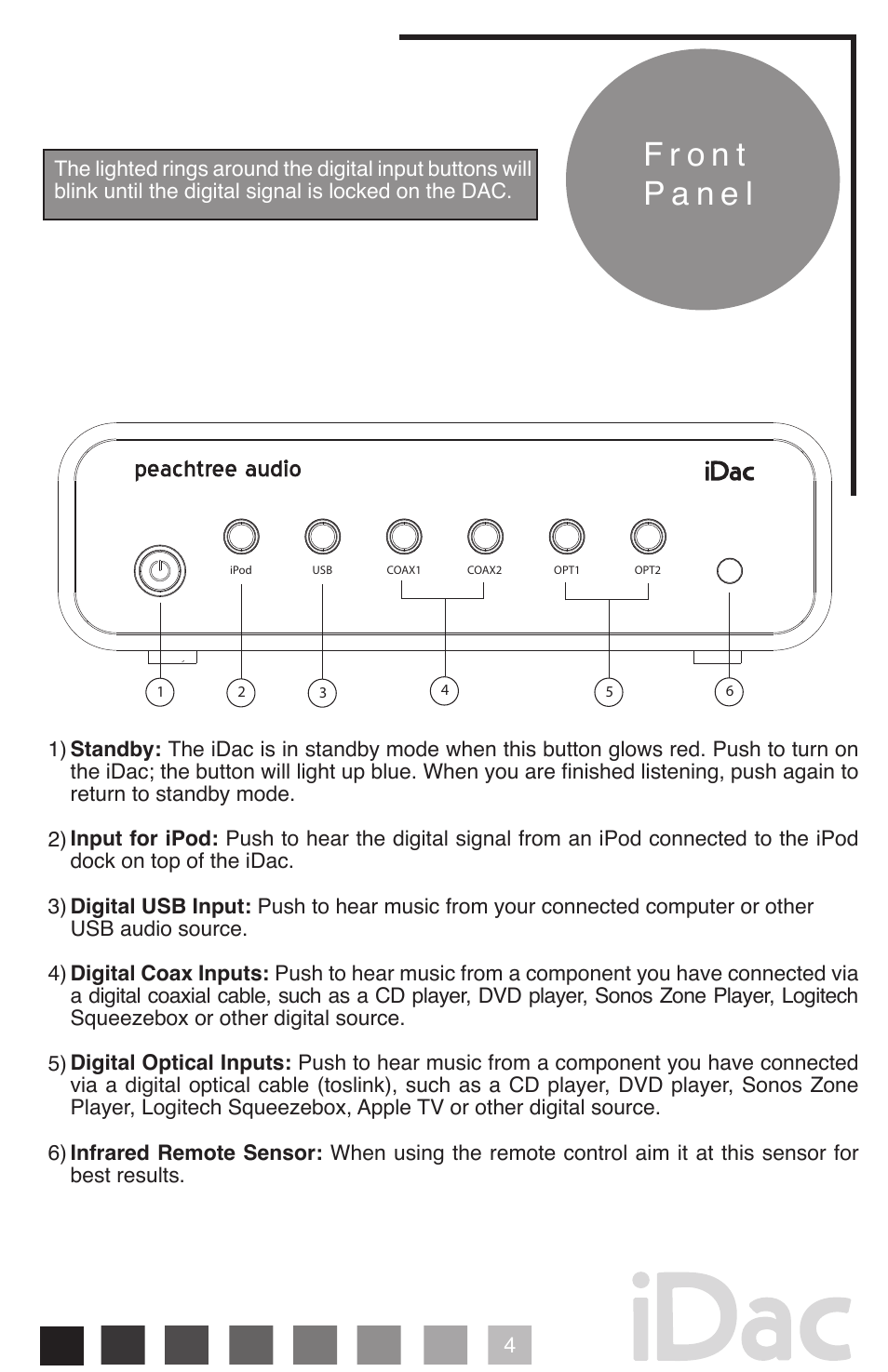 Peachtree Audio iDac User Manual | Page 5 / 16