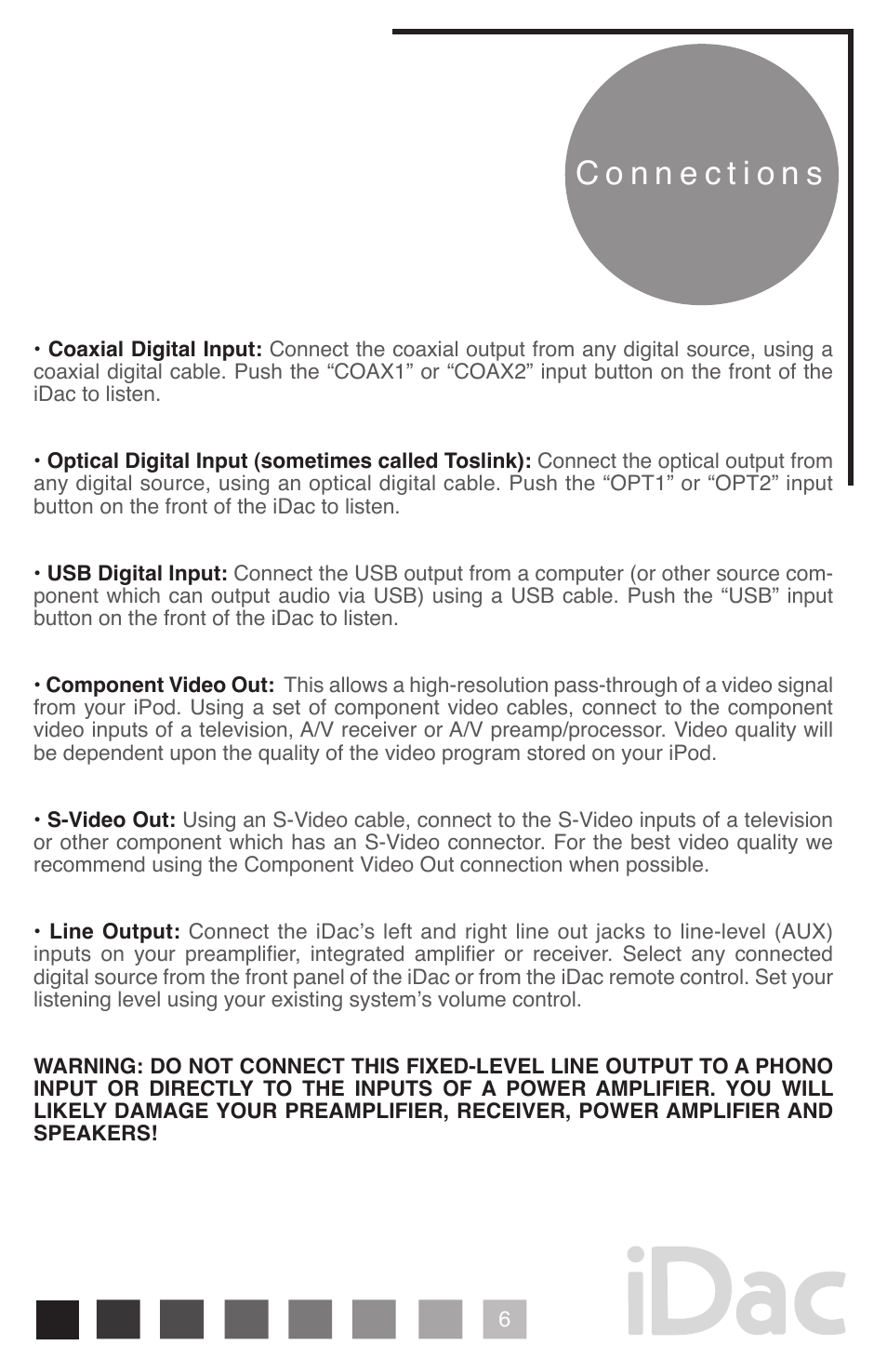 Peachtree Audio iDac User Manual | Page 7 / 16