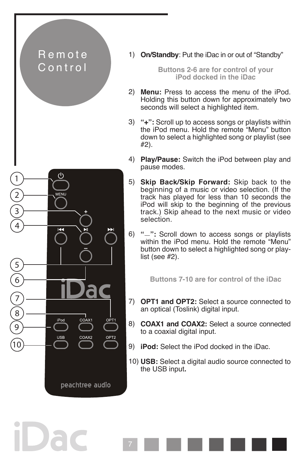 Peachtree Audio iDac User Manual | Page 8 / 16