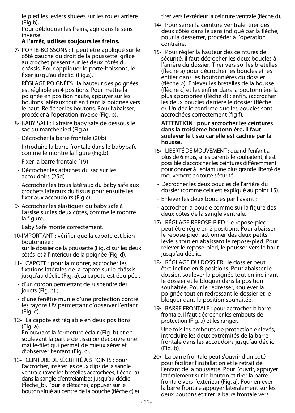 Peg-Perego Book User Manual | Page 25 / 28