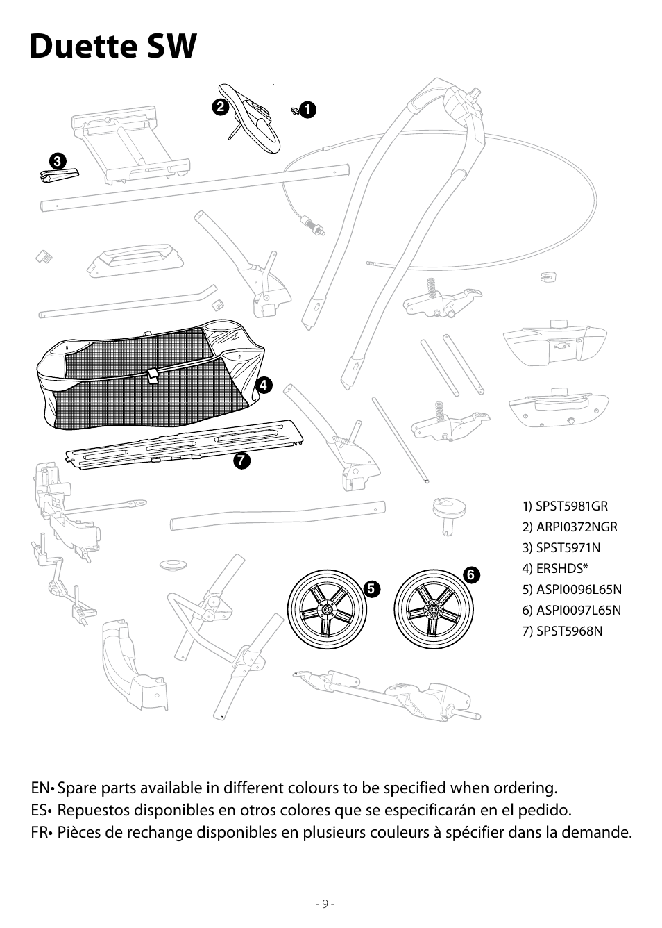 Duette sw | Peg-Perego Duette SW User Manual | Page 9 / 20