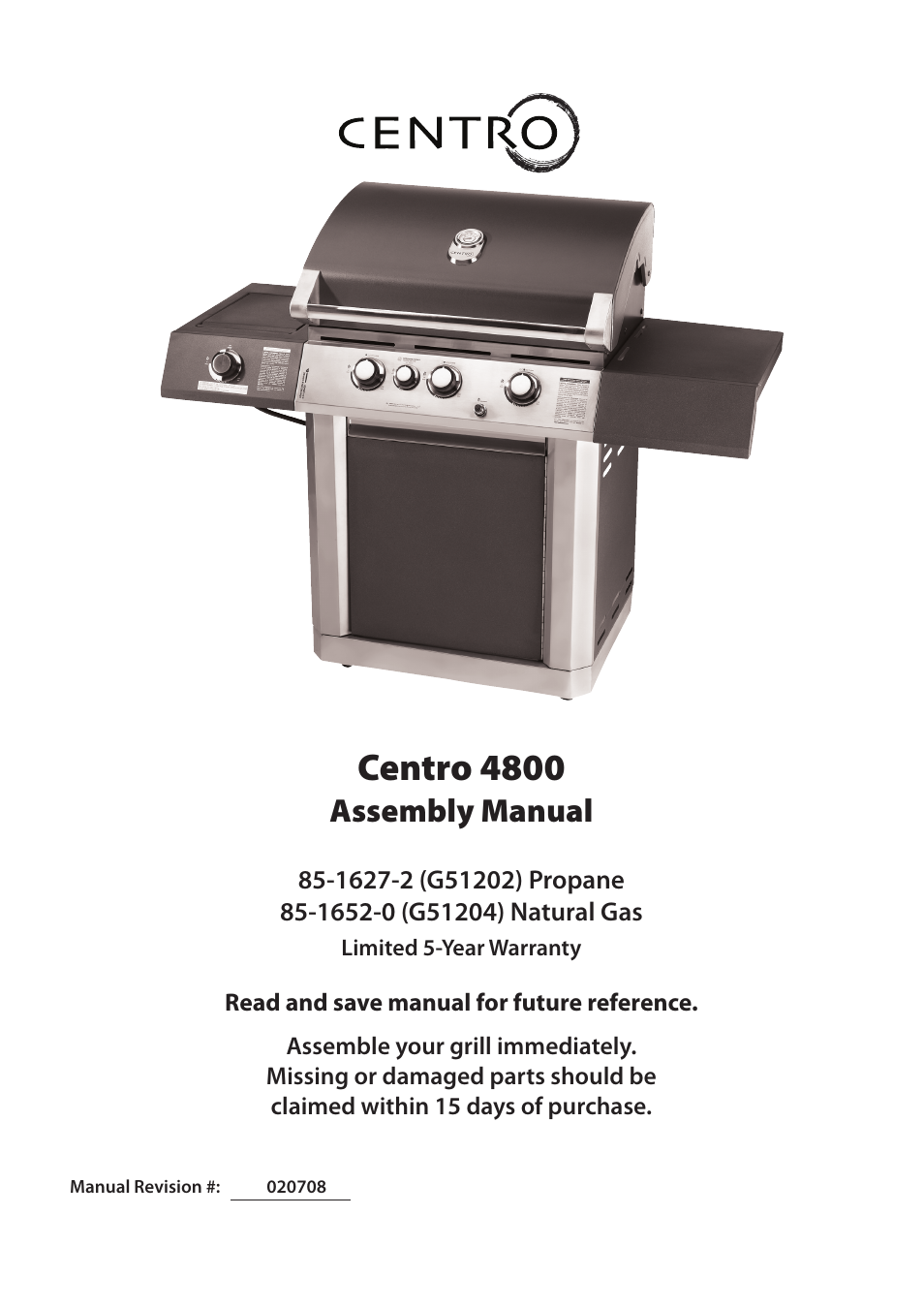 Centro G51202 User Manual | 19 pages