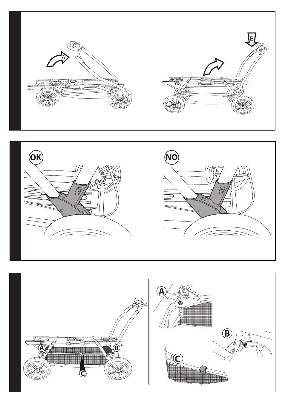 Ba c | Peg-Perego Triplette SW Stroller Chassis User Manual | Page 4 / 20
