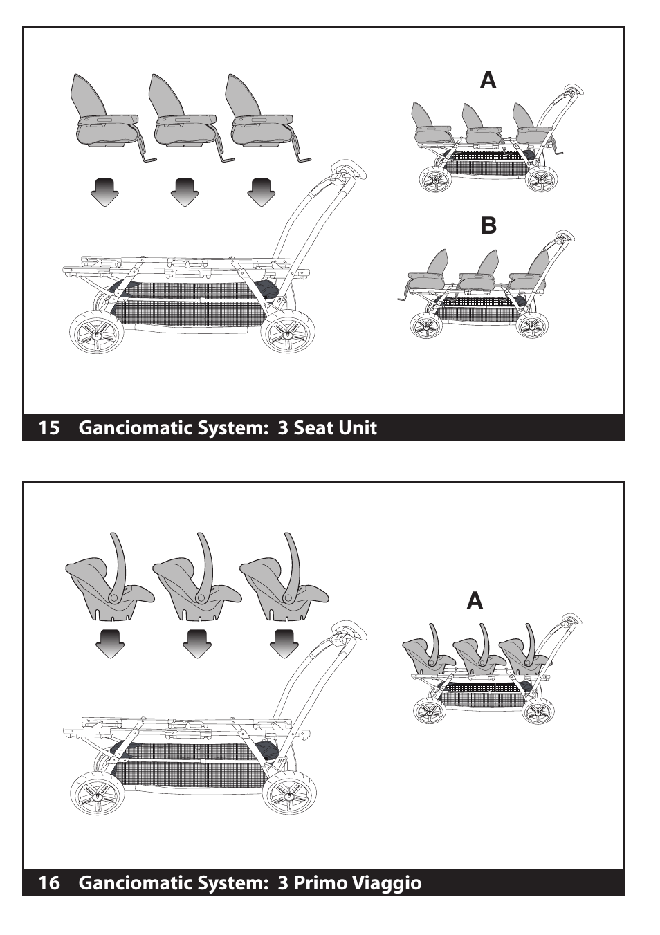 Peg-Perego Triplette SW Stroller Chassis User Manual | Page 7 / 20