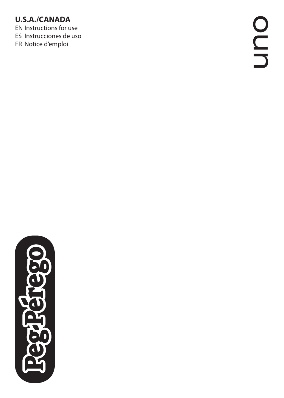 Peg-Perego Uno User Manual | 24 pages