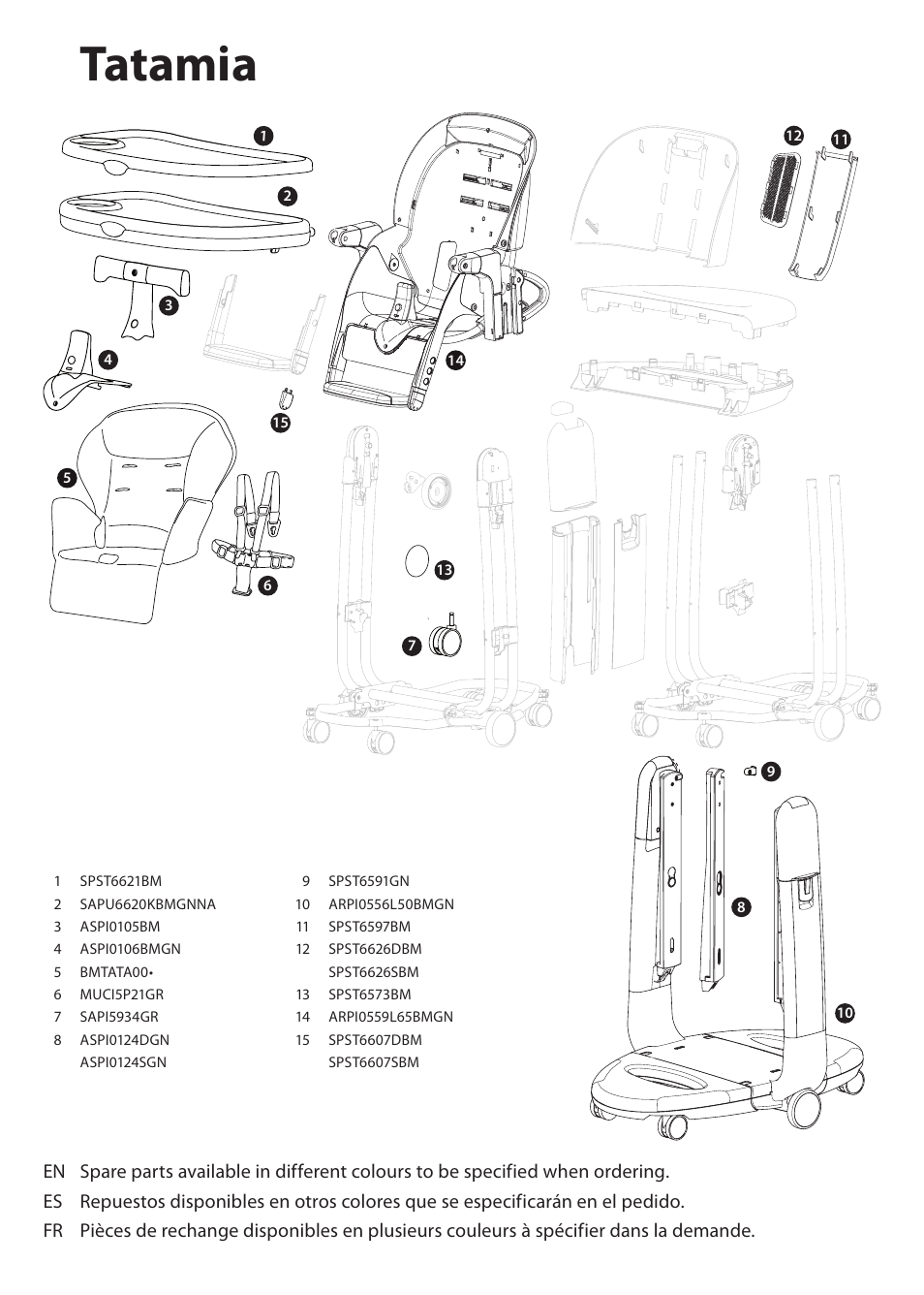 Tatamia | Peg-Perego Tatamia User Manual | Page 9 / 20