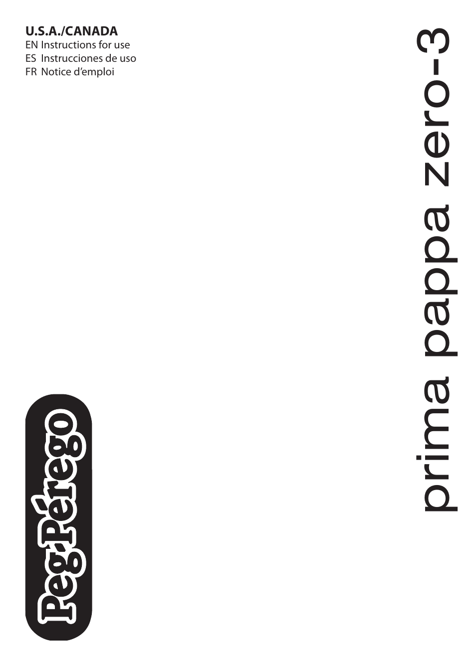Peg-Perego Prima Pappa Zero 3 User Manual | 16 pages