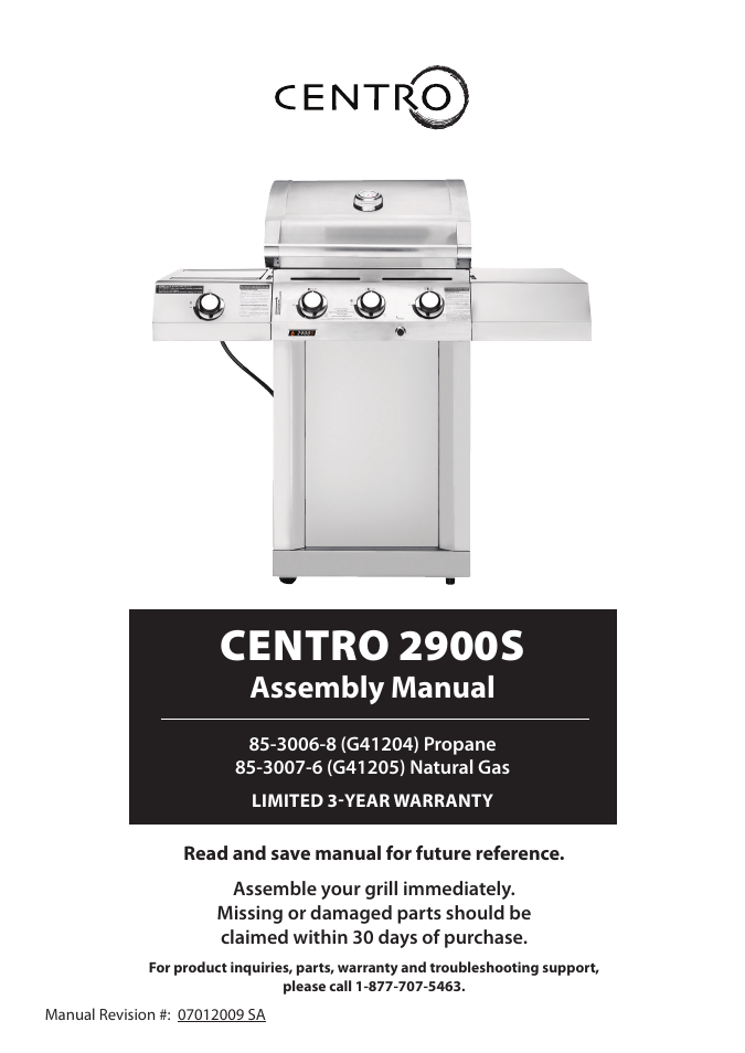 Centro G41204 User Manual | 9 pages