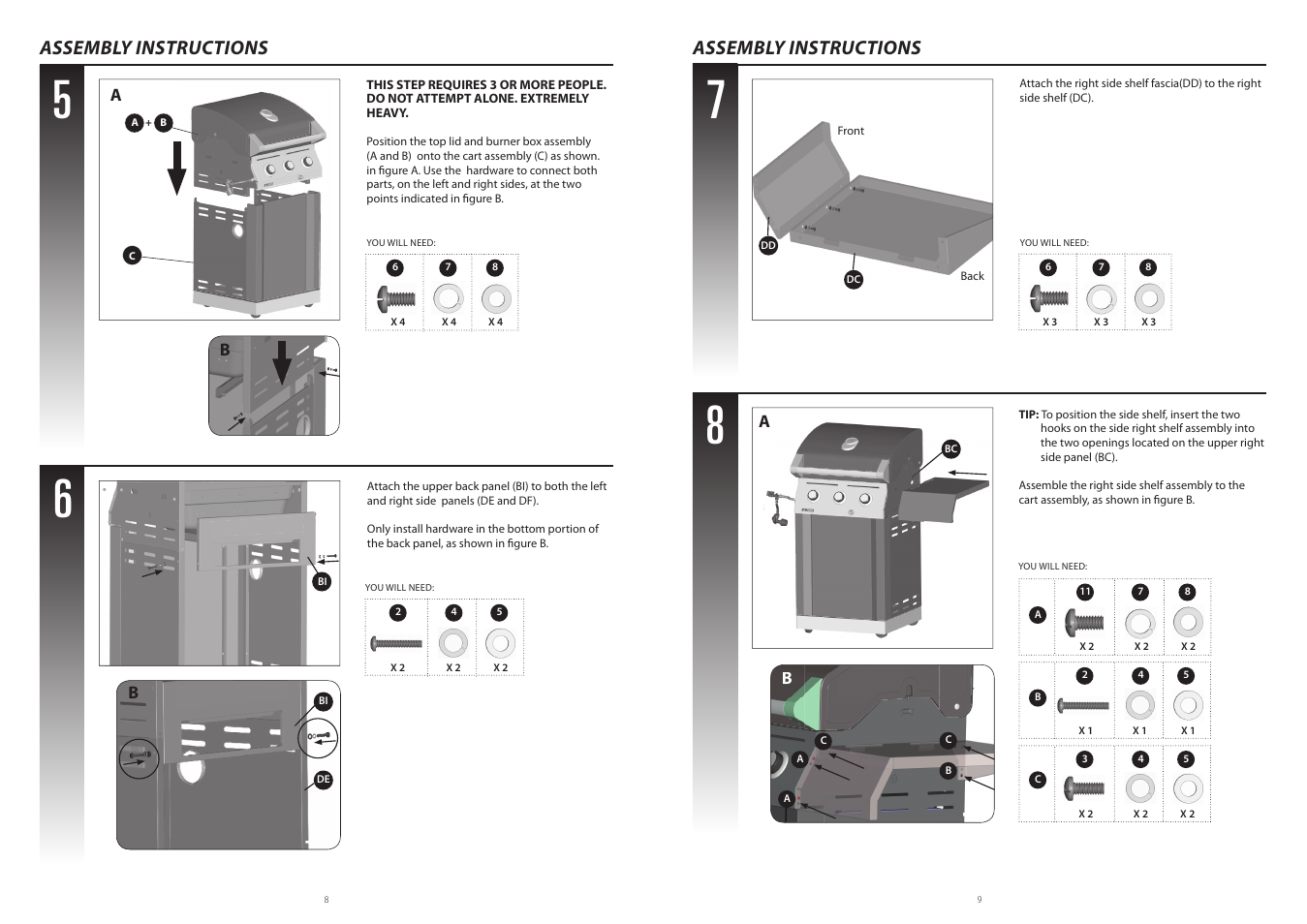 Assembly instructions | Centro G41204 User Manual | Page 6 / 9