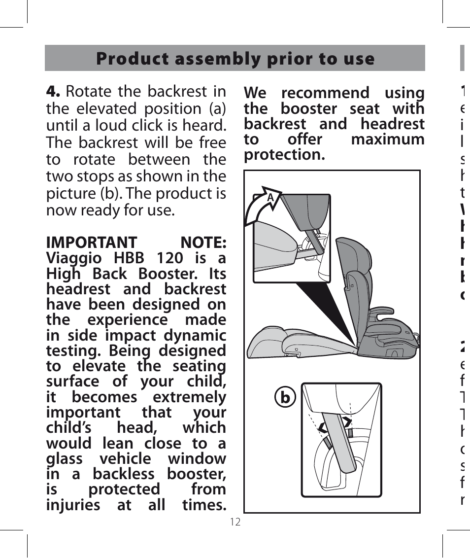 Peg-Perego Viaggio HBB 120 User Manual | Page 12 / 80