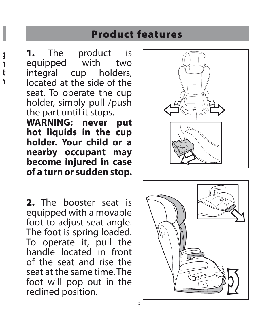 Peg-Perego Viaggio HBB 120 User Manual | Page 13 / 80