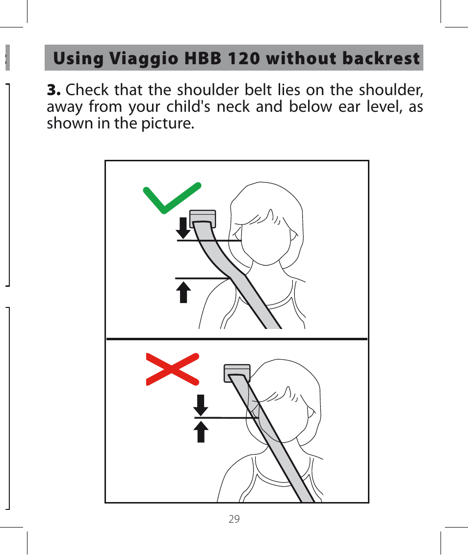 Using viaggio hbb 120 without backrest | Peg-Perego Viaggio HBB 120 User Manual | Page 29 / 80