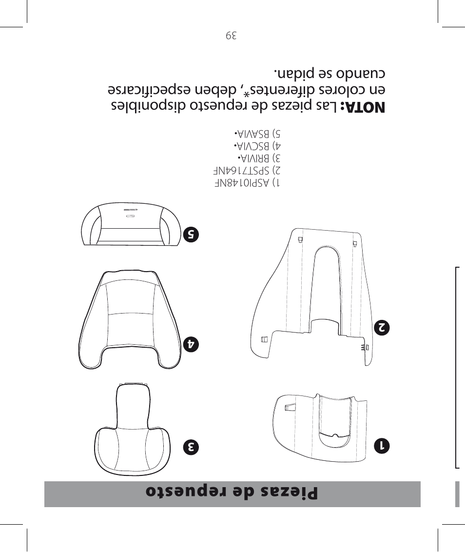 Peg-Perego Viaggio HBB 120 User Manual | Page 42 / 80