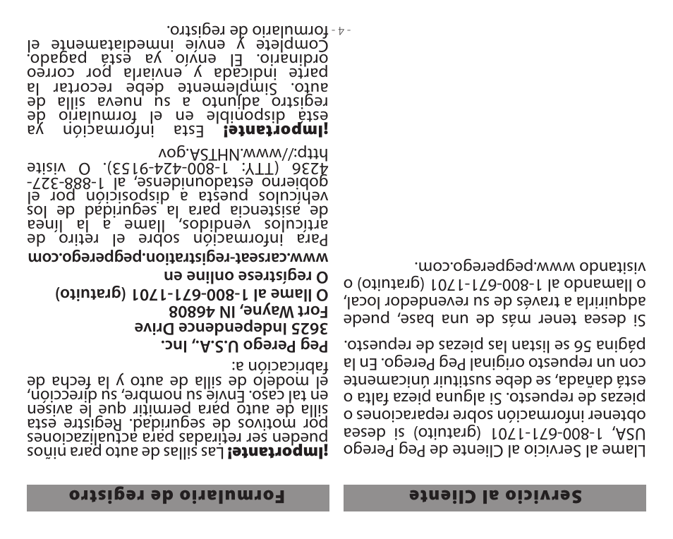 Peg-Perego Primo Viaggio 4-35 User Manual | Page 113 / 116