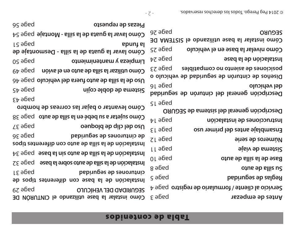 Peg-Perego Primo Viaggio 4-35 User Manual | Page 115 / 116