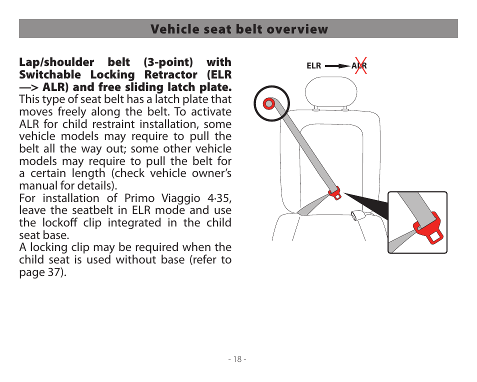 Peg-Perego Primo Viaggio 4-35 User Manual | Page 18 / 116