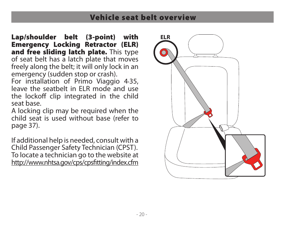 Peg-Perego Primo Viaggio 4-35 User Manual | Page 20 / 116