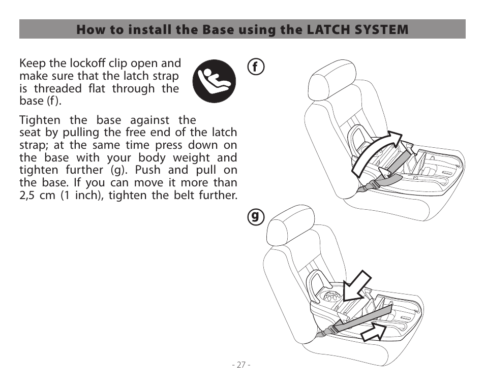 Peg-Perego Primo Viaggio 4-35 User Manual | Page 27 / 116