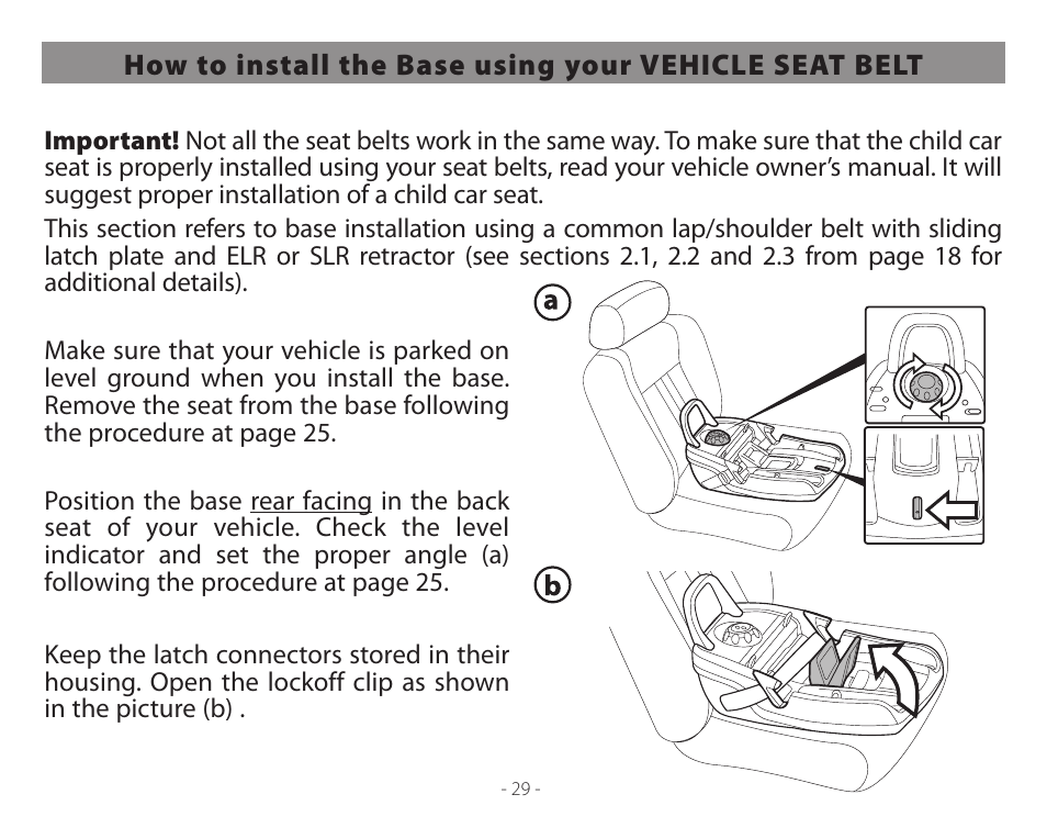 Peg-Perego Primo Viaggio 4-35 User Manual | Page 29 / 116