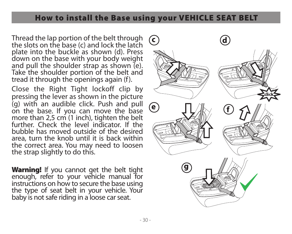 Peg-Perego Primo Viaggio 4-35 User Manual | Page 30 / 116