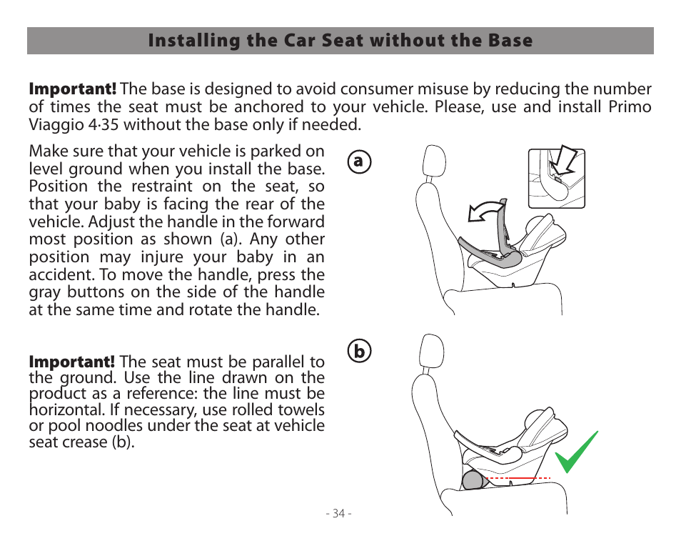 Peg-Perego Primo Viaggio 4-35 User Manual | Page 34 / 116