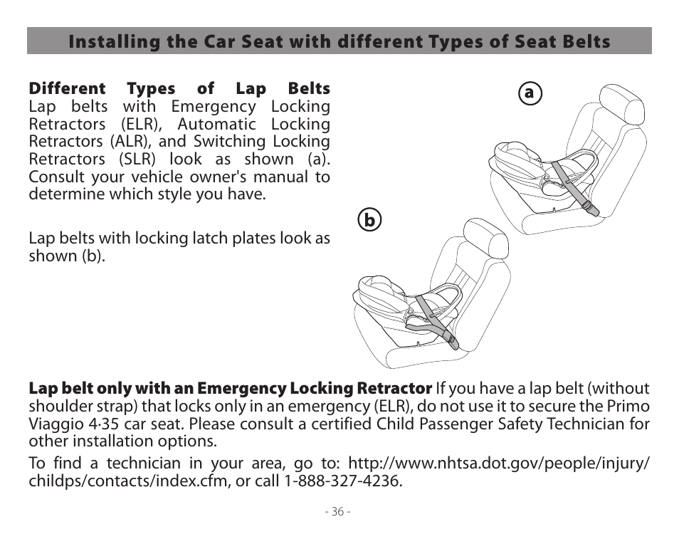 Peg-Perego Primo Viaggio 4-35 User Manual | Page 36 / 116