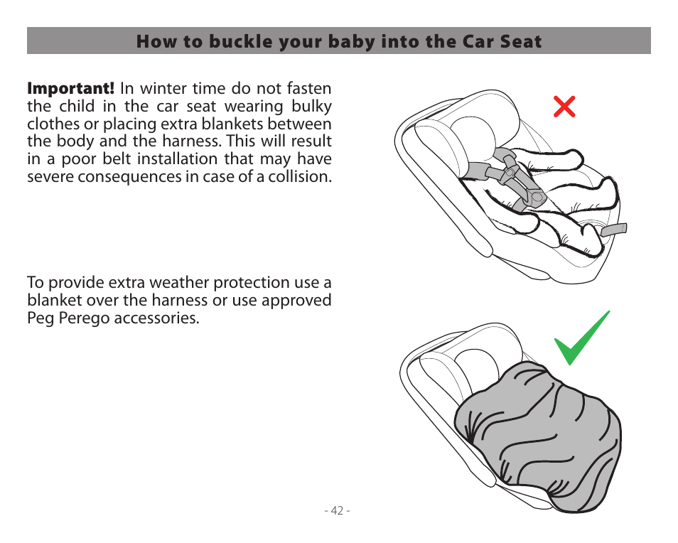 Peg-Perego Primo Viaggio 4-35 User Manual | Page 42 / 116