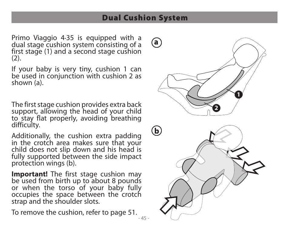 Peg-Perego Primo Viaggio 4-35 User Manual | Page 45 / 116