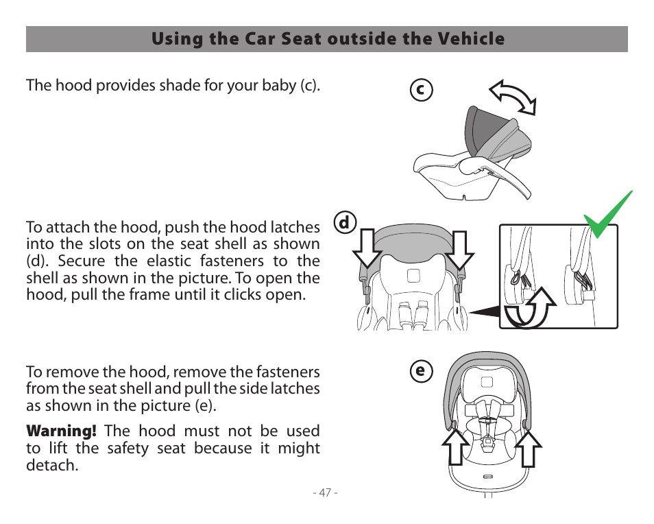 Peg-Perego Primo Viaggio 4-35 User Manual | Page 47 / 116