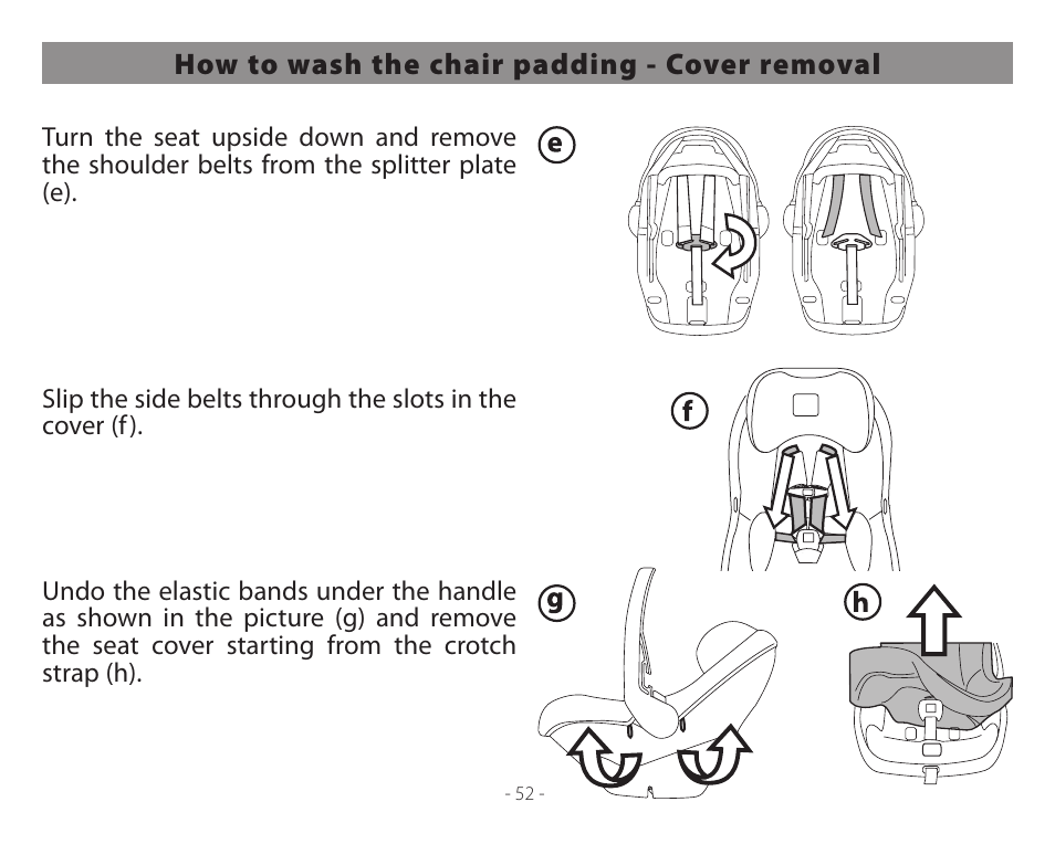 Peg-Perego Primo Viaggio 4-35 User Manual | Page 52 / 116