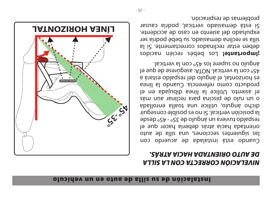 Línea horizont al | Peg-Perego Primo Viaggio Convertible 2014 User Manual | Page 101 / 128
