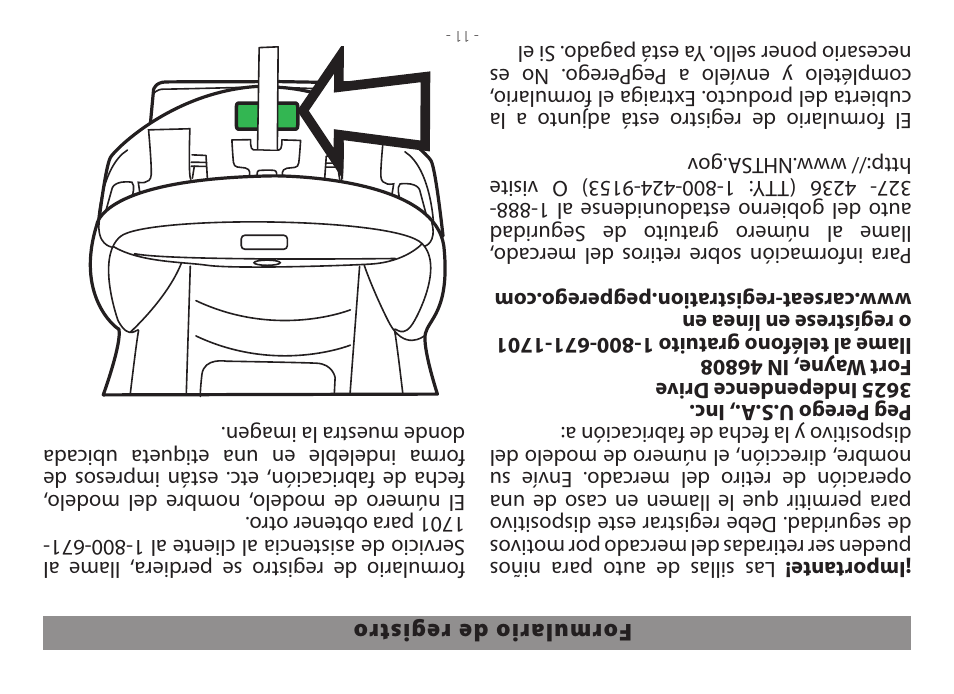 Peg-Perego Primo Viaggio Convertible 2014 User Manual | Page 118 / 128