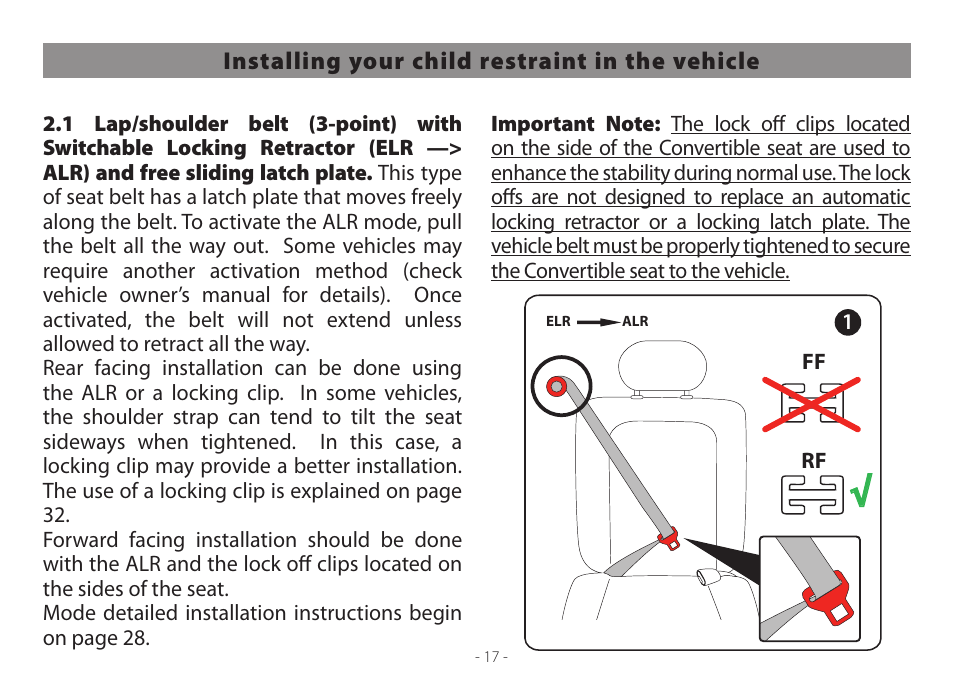 Peg-Perego Primo Viaggio Convertible 2014 User Manual | Page 17 / 128