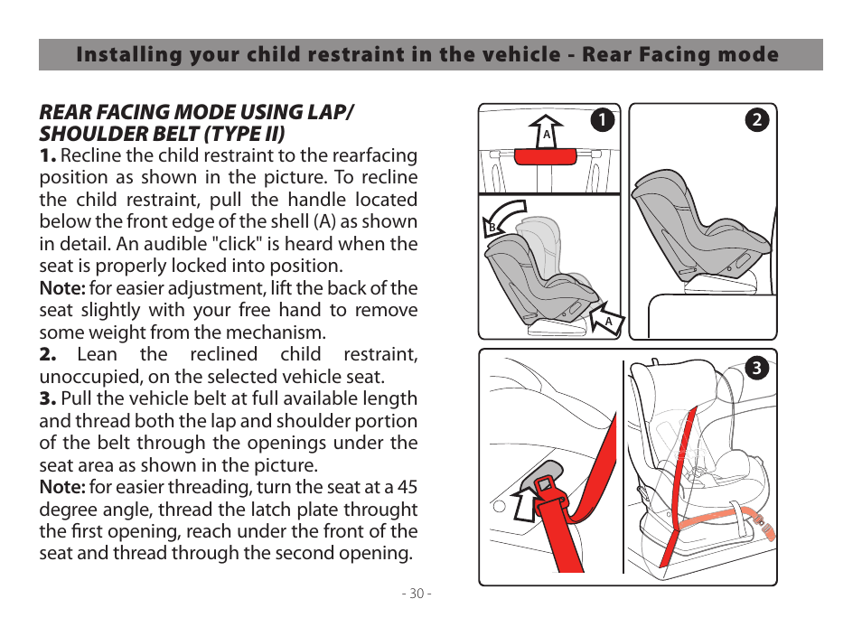 Peg-Perego Primo Viaggio Convertible 2014 User Manual | Page 30 / 128