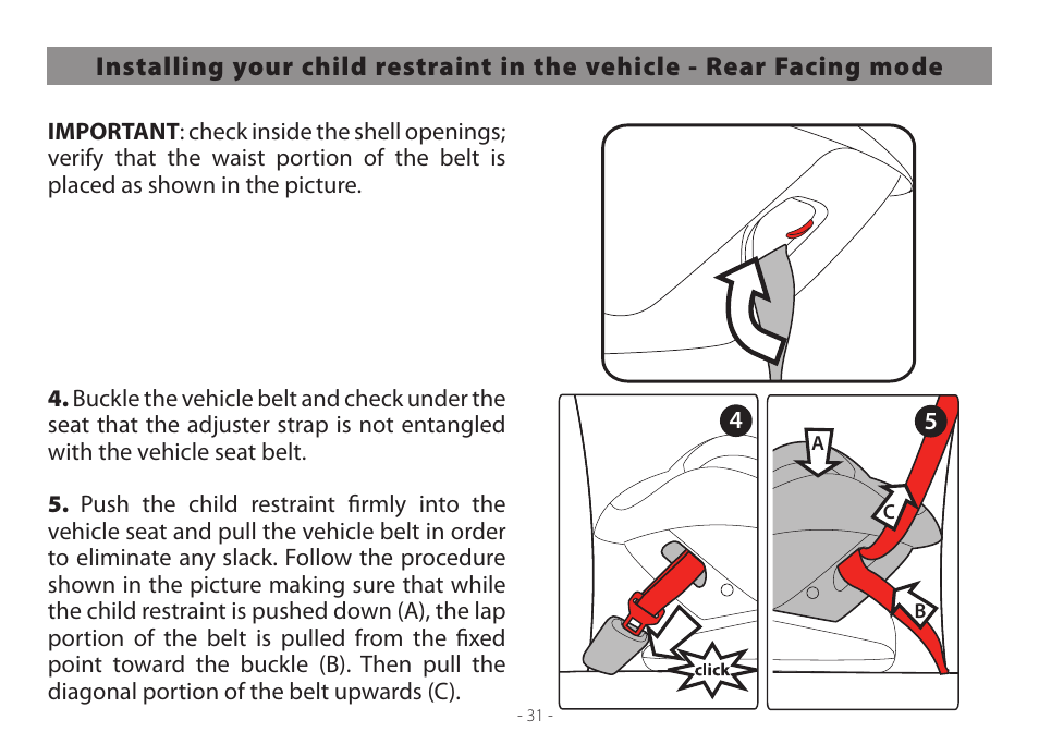 Peg-Perego Primo Viaggio Convertible 2014 User Manual | Page 31 / 128