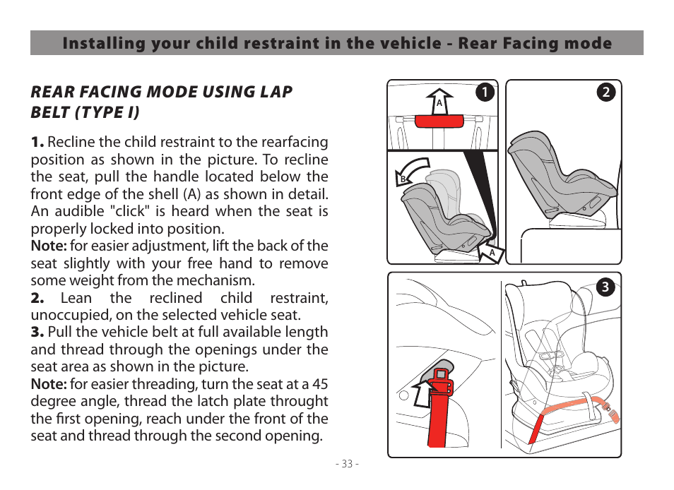 Peg-Perego Primo Viaggio Convertible 2014 User Manual | Page 33 / 128