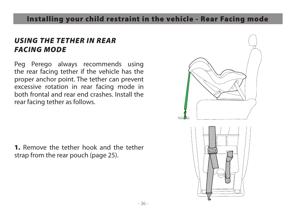 Peg-Perego Primo Viaggio Convertible 2014 User Manual | Page 36 / 128